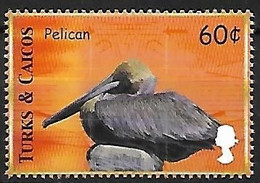 Turks & Caicos - MNH ** 2000 :       Brown Pelican   - Pelecanus Occidentalis - Pelikane