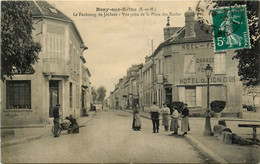 Bray Sur Seine * Le Faubourg De Jaulnes * Vue Prise De La Place Des écoles * Hôtel Du Lion D'or NOEL ... - Bray Sur Seine