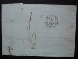 Italie 1844 Direzione Di Roma Lettre Pour Livorno - 1. ...-1850 Prephilately