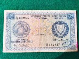 Cipro 250 Lirs 1980 - Cyprus