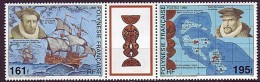 Polynésie YT 484A Triptyque " Découverte Des Îles Marquises " 1995 Neuf** - Unused Stamps