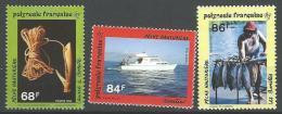 Polynésie YT 428 à 430 " La Pêche Hauturière " 1993 Neuf** - Unused Stamps