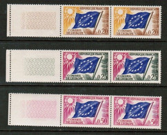 FRANCE  Scott # 1-O 7-9** VF MINT NH MARGIN PAIRS (LG-1301) - Autres & Non Classés