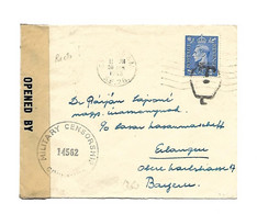 London 30 Apr 1946 To Germany Opened -label +  Mil.Cens.14562 + Taxe /L Verso Text Surcharged Ect...2 Scans - Other & Unclassified