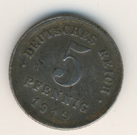 DEUTSCHES REICH 1919 E: 5 Pfennig, KM 19 - 5 Rentenpfennig & 5 Reichspfennig