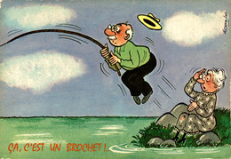 N°79553GF -cpsm Humour ça, C'est Un Brochet - Fishing