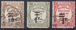 CF-AL-54– FR. COLONIES – ALGERIA – POSTAGE DUE – 1927 – SG # D95/7 USED 20 € - Segnatasse