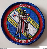 PATCH ECUSSON INSIGNE DOUANE BSI TROYES BRIGADE SURVEILLANCE INTERIEURE AVEC SCRATCH - Police & Gendarmerie