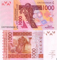 WEST AFRICAN STATES, BURKINA FASO, 1000 Francs, 2013, Code C, P315Cm, UNC - Westafrikanischer Staaten