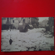 CARTE PHOTO MONTPELLIER RUE NEIGE PARAPLUIE - Montpellier