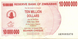 ZIMBABWE 10000000 DOLLARS CIRCULATED - Macao