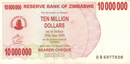 ZIMBABWE 10000000 DOLLARS CIRCULATED - Macao