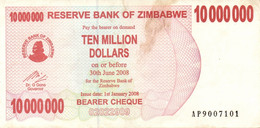 ZIMBABWE 10000000 DOLLARS CIRCULATED - Macau