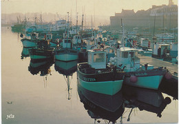 CONCARNEAU (29.Finistère) Les Bateaux De Pêche à Quai Devant Les Remparts De La Ville Close - Concarneau