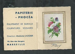Calendrier 1962 ; 5cm X 7cm Papeterie Phocea à Marseille (Bouches Du Rhône) - Petit Format : 1961-70