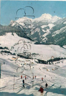 Bellevaux (74) : La Piste De Ski Vers Le Village En 1980 (animé) GF. - Bellevaux