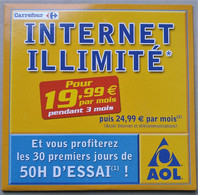 - Pochette CD ROM De Connexion Internet - AOL - Carrefour - - Internetaansluiting