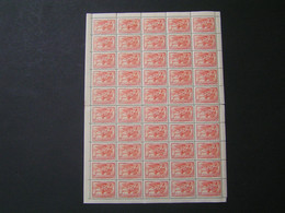 GREECE 1943 Airmail 10 Drax Full Of 50 Mnh; - Unused Stamps
