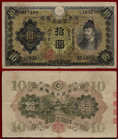 JAPAN BANKNOTE - 10 YEN (1930) P#40 VF (NT#01) - Japon