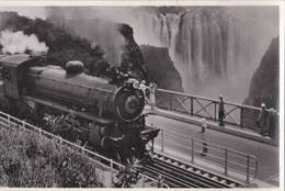 Post Card : Rhodesia Railway's  Train Crossing The Victoria Falls Bridge    Edi  CT Ltd - Zimbabwe