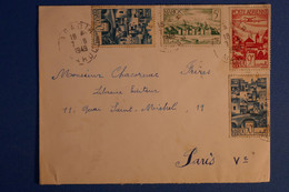 M1 MAROC BELLE LETTRE 1949 AGADIR POUR PARIS 5E FRANCE+ AFFRANCHISSEMENT INTERESSANT - Covers & Documents