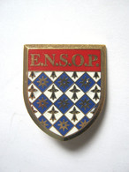 ANCIEN INSIGNE ECOLE DE LA POLICE NATIONALE ENSOP Y. DELSART ETAT EXCELLENT - Police & Gendarmerie