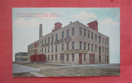Office & Factory Of Frank B Graves Albany    New York   Ref 4754 - Albany