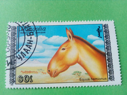 MONGOLIE - MONGOLIA - Timbre 1983 : Animaux - Hémione (âne Sauvage) "Equus Hemionus" - Afganistán