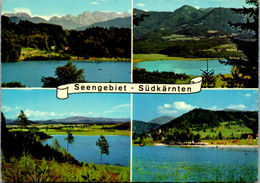 7450 - Kärnten - Klopeinersee , Turnersee , Gösseldorfersee , Sonneggersee , Mehrbildkarte - Gelaufen 1974 - Klopeinersee-Orte