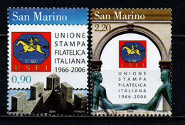 SAN MARINO - 2006 - 40° ANNIVERSARIO DELL'UNIONE STAMPA FILATELICA ITALIANA (USFI) - USATI - Usados