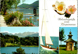 7501 - Kärnten - Klopeinersee , Mehrbildkarte , Segelboot - Gelaufen 1973 - Klopeinersee-Orte