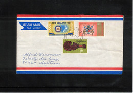 New Zealand 1971 Interesting Airmail Letter - Lettres & Documents