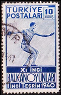 1940. TÜRKIYE. BALKAN OLYMPICS 10 KURSUS. (Michel 1093) - JF415996 - Oblitérés