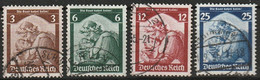 Deutsches Reich 1935 Mi 565-568 Gestempelt - Used Stamps