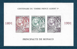 Monaco Bloc Gommé N°53a** Des Timbres N°1783/84/85 Prince Albert 1°. Cote 205€ - Variedades Y Curiosidades