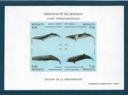 Monaco. Bloc Feuillet N°59a** Non Dentelé ( Baleines ) Cote 190€ - Blocs