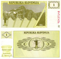SLOVENIA, 1 Tolar, P1, 1990, UNC - Slovénie