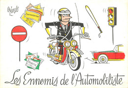 CPSM  ILLUSTRATEUR  OZIOULS "Les Ennemis De L'Automobiliste" - Oziouls