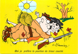 CPSM   ILLUSTRATEUR MEUNIER  "  Moi Je Prefere La Position... " / CHASSE - Meunier, G.