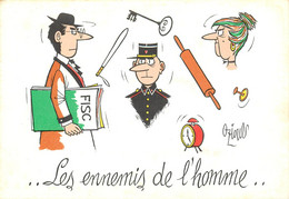 CPSM  ILLUSTRATEUR  OZIOULS "Les Ennemis De L'Homme" - Oziouls