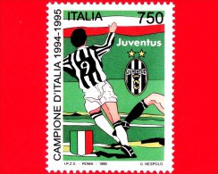 Nuovo - MNH - ITALIA - 1995 - Juventus Campione D'Italia 1994-1995 - 750 L. • Giocatore Della Juve Esultante - 1991-00:  Nuovi