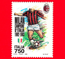 Nuovo - MNH - ITALIA - 1993 - Milan Campione D'Italia 1992-1993 - Giocatore Del Milan - 750 L. - 1991-00:  Nuovi