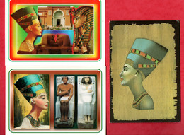 ÉGYPTE . BERLIN MUSEUM . " QUEEN NEFERTITI, WIFE OF AKHENATEN " . 3 CPM - Réf. N°29121 - - Museos