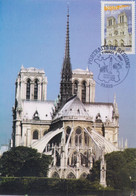 Carte  Maximum  1er   Jour   FRANCE   La   Cathédrale  Notre  Dame  De   PARIS    2004 - 2000-09