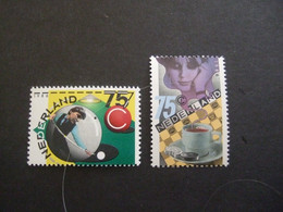 NETHERLANDS 1986  SPORT BILJARD, CHECKERS NVPH 1359/60  MNH**  (0223-TVN) - Otros & Sin Clasificación