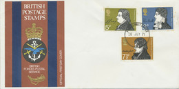 GB 1971 Literary Anniversaries On British Forces Postal Service FDC FPO 9 - 1971-1980 Decimal Issues