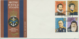 GB 1972 British Polar Explorers - British Forces FDC "FORCES POST OFFICE 62" - 1971-1980 Decimale  Uitgaven