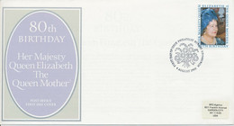 GB 1980 80th Birthday HM Queen Elizabeth The Queen Mother On Superb FDC To USA - 1971-80 Ediciones Decimal