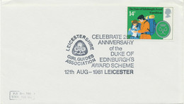 GB 1981 14 P FDC "LEICESTERSHIRE GIRL GUIDES ASSOCIATION - DUKE OF EDINBURGH'S - 1981-1990 Dezimalausgaben