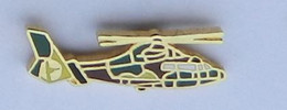 T09 Pin's AVION HELICO HELICOPTERE VERT ET BRUN Achat Immédiat - Avions